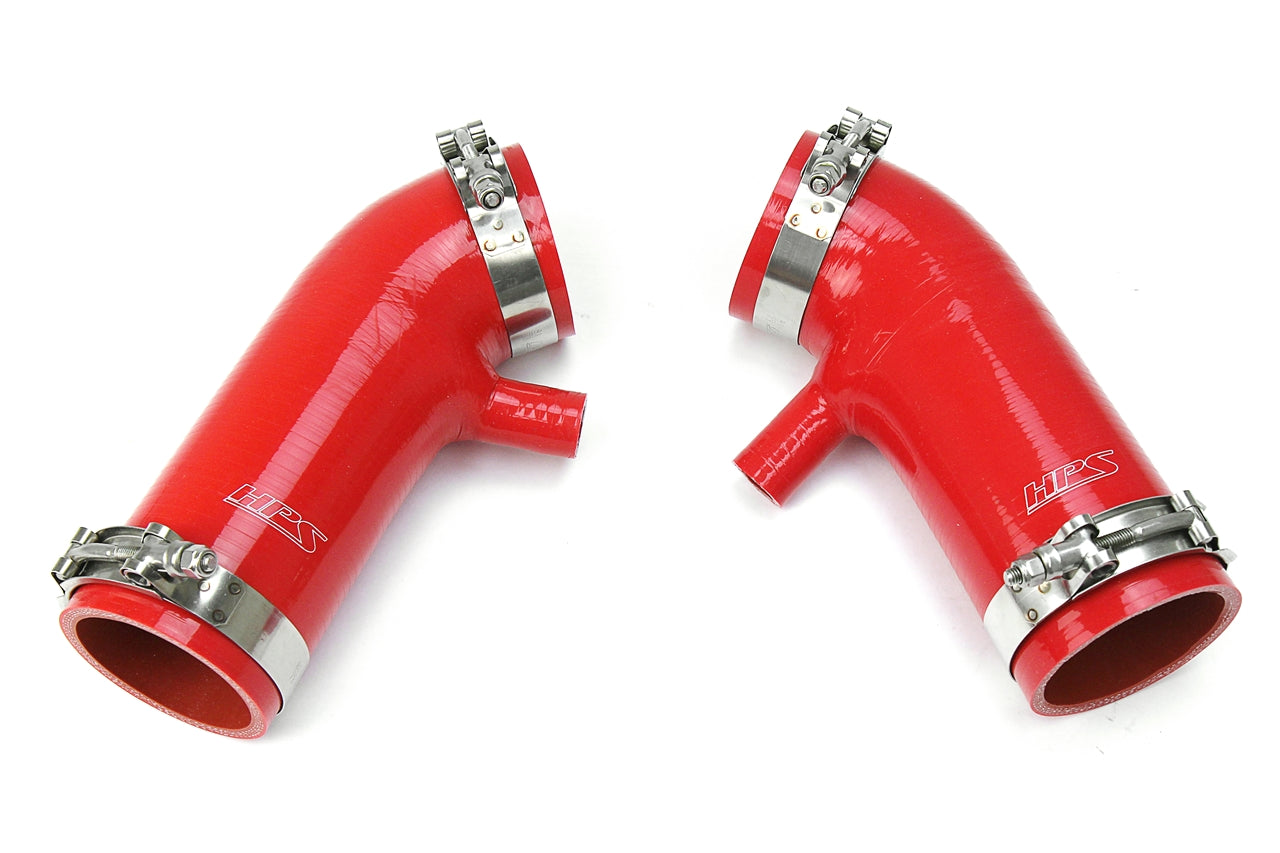HPS シリコンホースキット - エアインテークホース - 2009-2020 日産 370Z Z34 VQ37VHR(87-68426-RED)