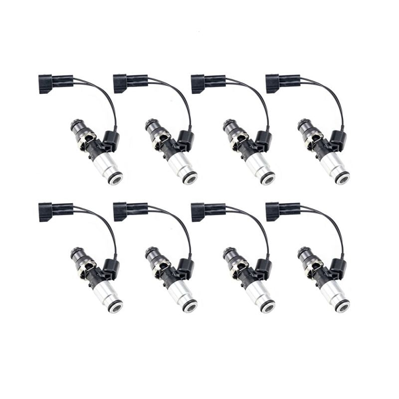 Injector Dynamics ID1050X インジェクター 14mm(グレー)アダプター上部・下部(シルバー)アダプター(8個セット)