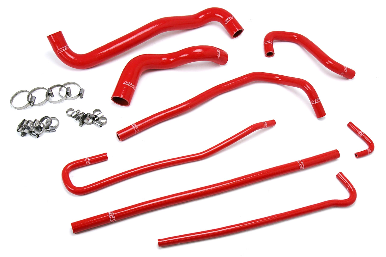 HPS シリコン ホース キット - ラジエーターおよびヒーター ホース 57-1316-RED