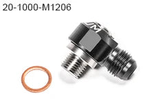 Radium Engineering M12X1.25 スイベルバンジョー - 6AN オス