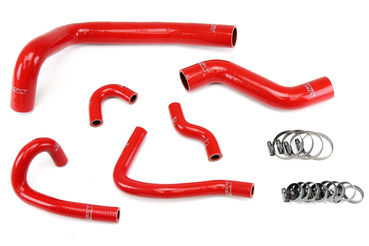 HPS シリコン ホース キット - ラジエーターおよびヒーター ホース 57-1491-RED