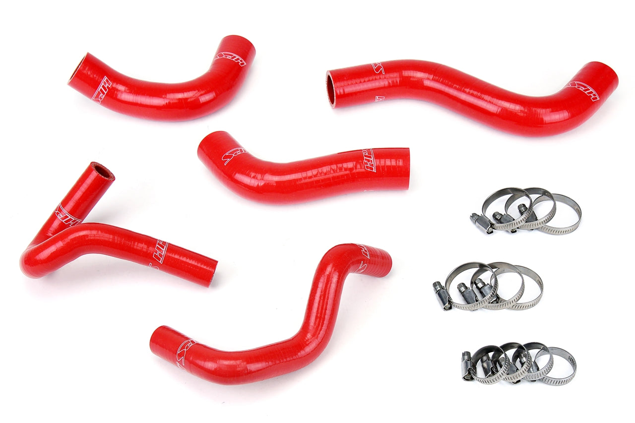 HPS シリコン ホース キット - ラジエーターおよびヒーター ホース 57-1411-RED