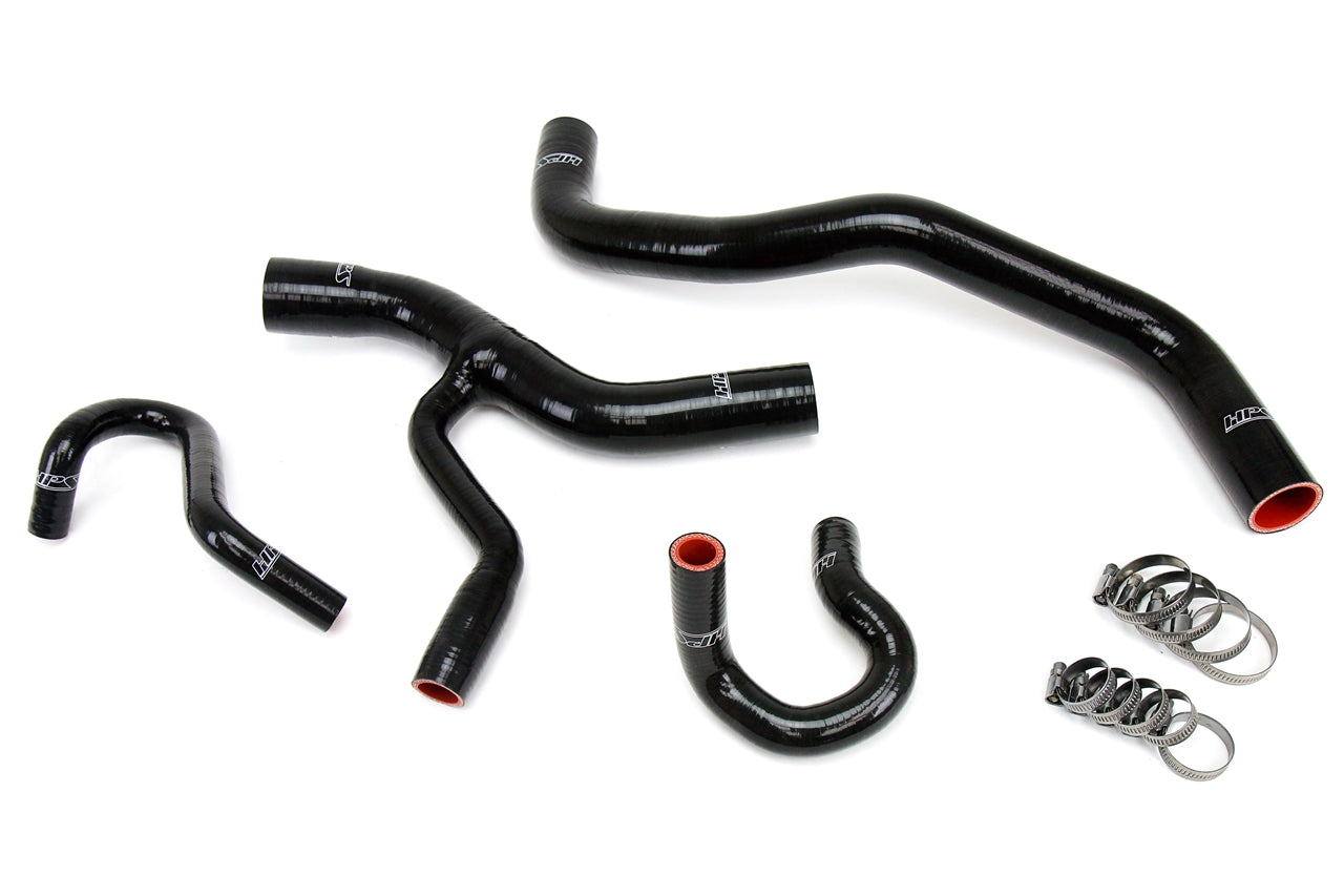 HPS シリコン ホース キット - ラジエーターおよびヒーター ホース 57-1416-BLK