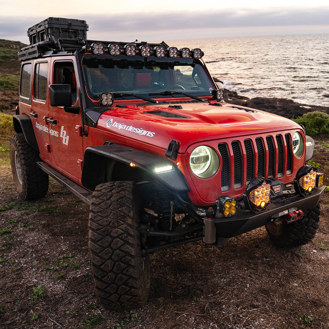 Baja Designs Toyota 7XL Proリンク可能ルーフライトバーキット(プリンスラック用) - トヨタ 2010-24 4Runner・2007-14 FJクルーザー・2005-23 タコマ・2007-21 タンドラ