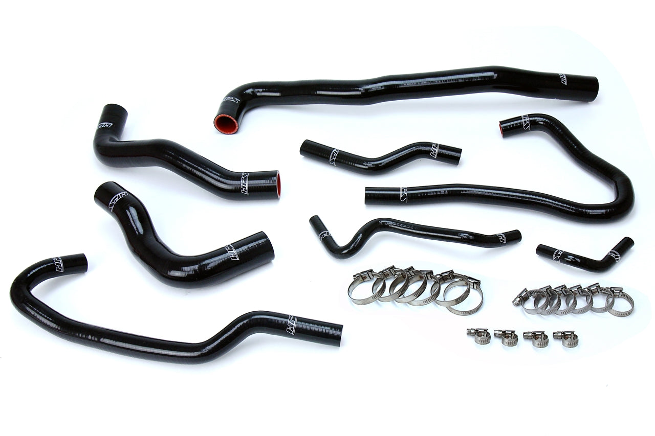 HPS シリコン ホース キット - ラジエーターおよびヒーター ホース 57-1546-BLK