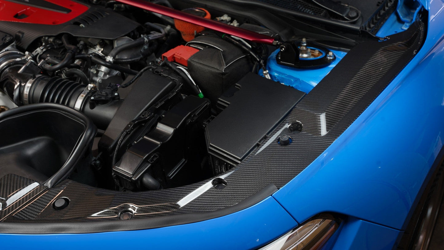 APR Performance カーボンファイバー ラジエータークーリングプレート - ホンダ FL5 シビック タイプR