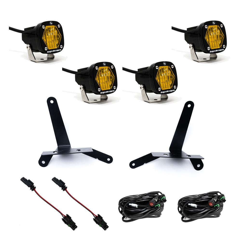 Baja Designs S1 デュアル フォグポケット LED ライトキット - 2024-2026 シボレー シルバラード 2500/3500