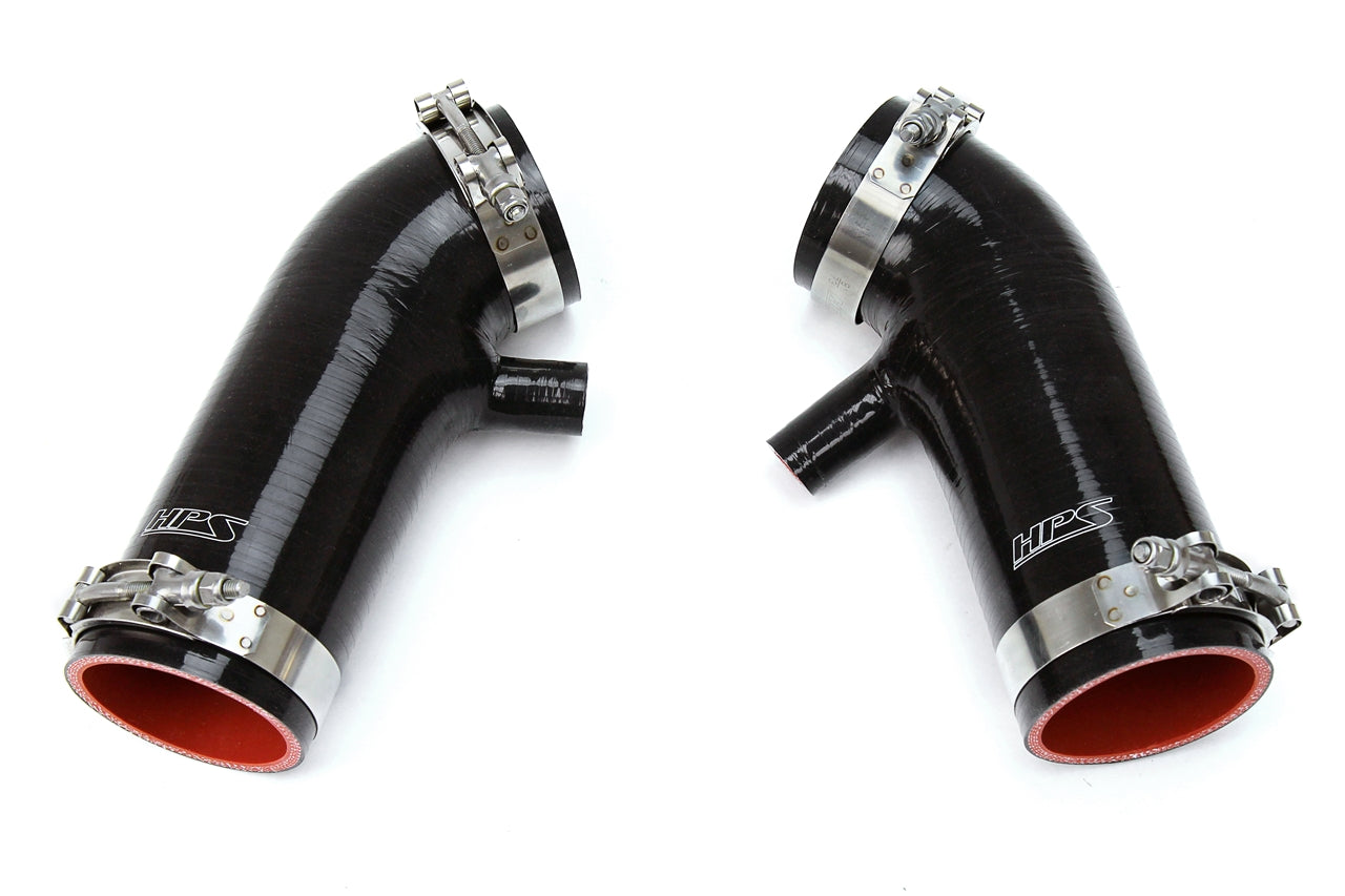 HPS シリコンホースキット - エアインテークホース - 2009-2020 日産 370Z Z34 VQ37VHR(87-68426-BLK)