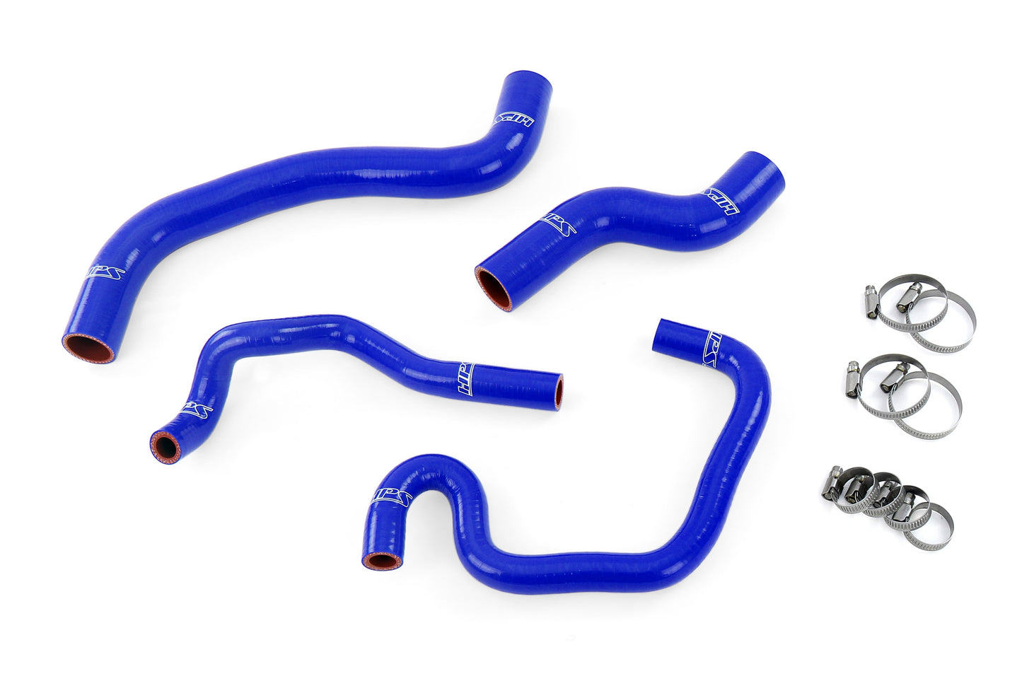 HPS シリコン ホース キット - ラジエーターおよびヒーター ホース 57-1080-BLUE
