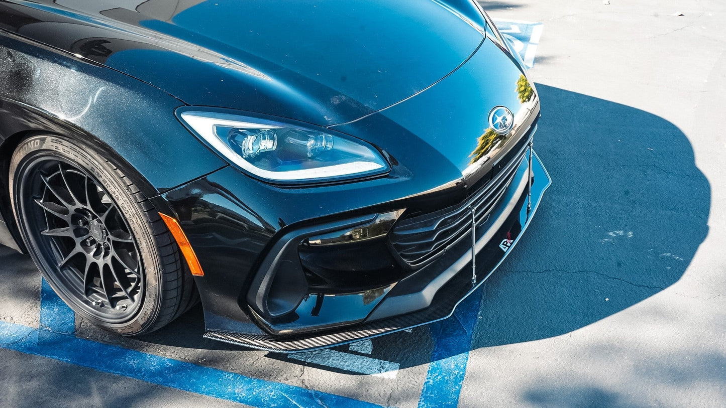 APRパフォーマンス スバル BRZ カーボンファイバー ウィンド スプリッター ロッド付き 2022-2024