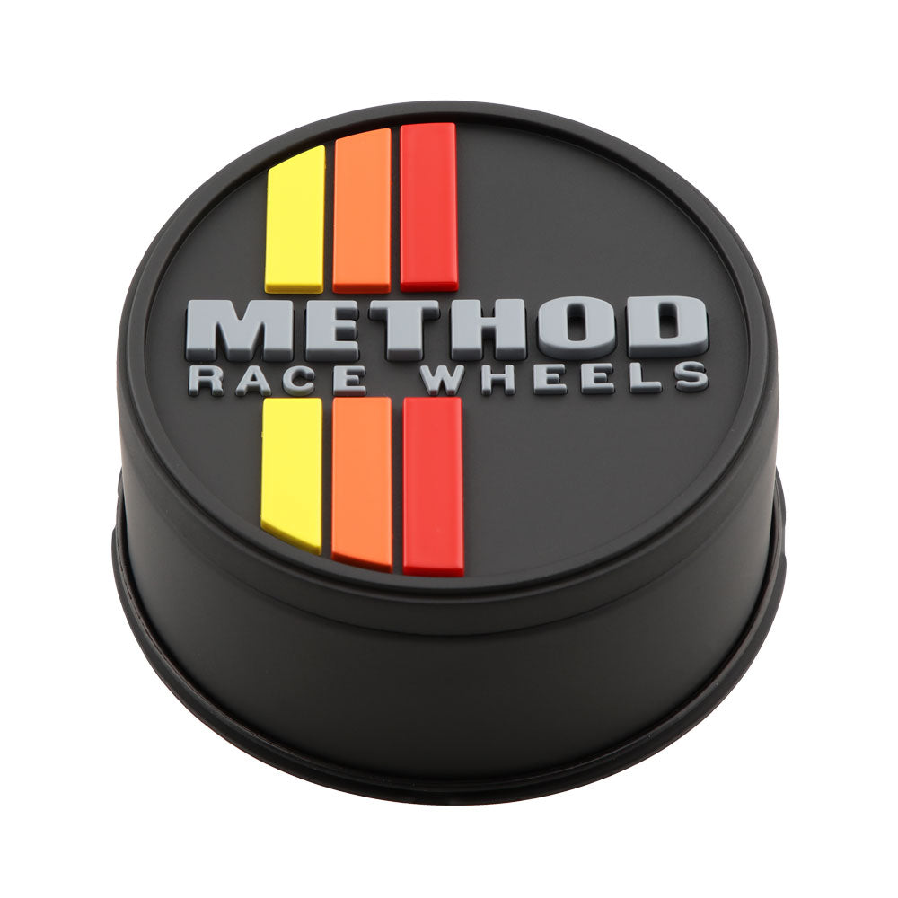 Method Race Wheels センターキャップ|Classic Stripes プッシュスルー|ブラック