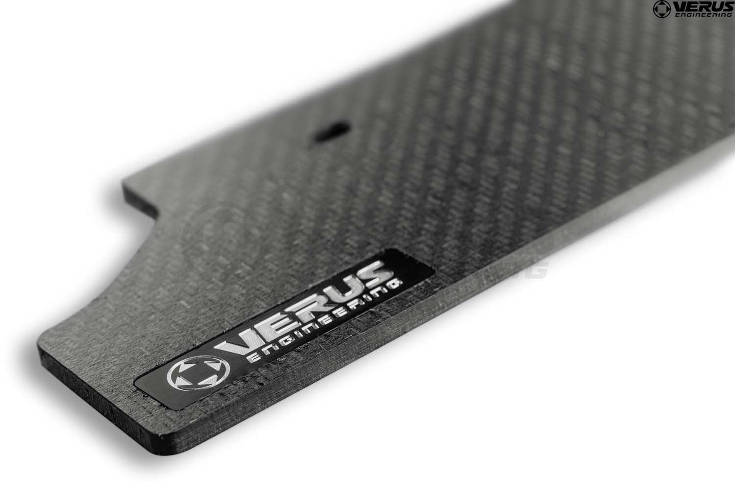 Verus Engineering カーボン ポリウィーブ サイド スプリッターキット | 2020+ トヨタ A90 スープラ (A0263A)
