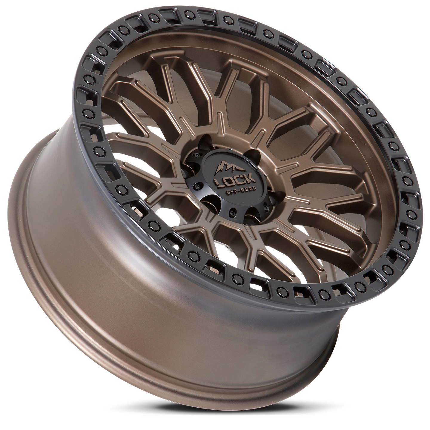 Lock Off-Road Wheels COMBAT- マットブロンズ