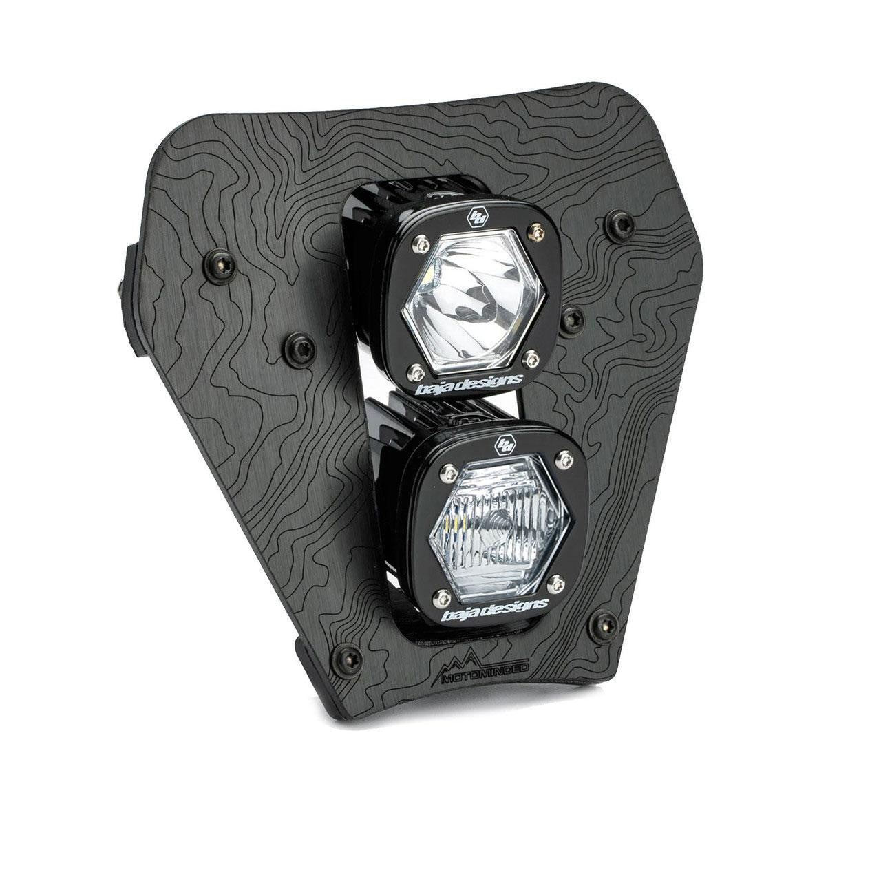 Baja Designs - KTM デュアル S1 ジェミニ (DC) LED ヘッドライトキット - 2024-2025 KTM XCF-W、XC-W対応