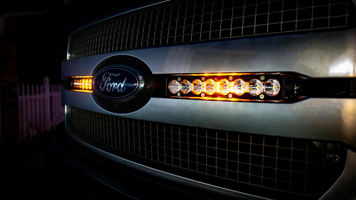 Baja Designs 18-20 Ford S8 デュアル 10インチ グリルライトバーキット - Ford 2018-20 F-150