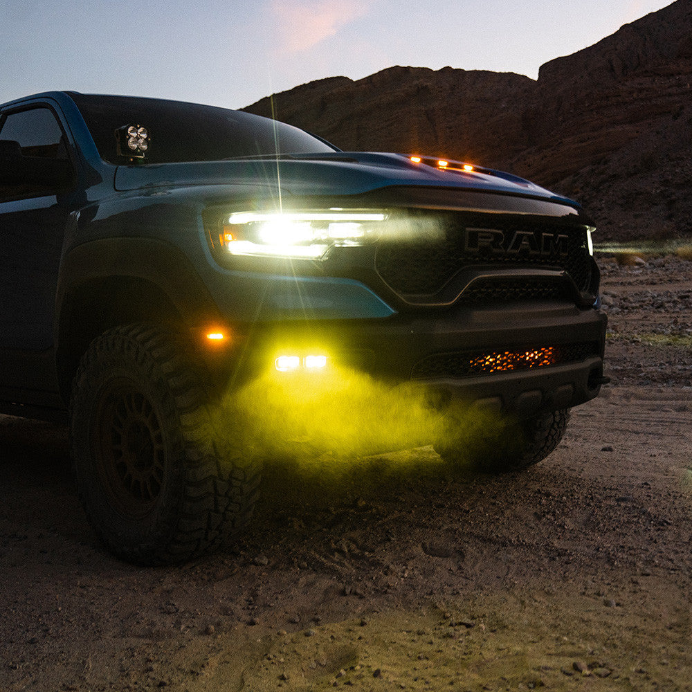Baja Designs Dodge/Ram デュアル S2 SAE フォグポケットライトキット - Ram 2019-22 1500 Rebel; 2021-22 1500 TRX