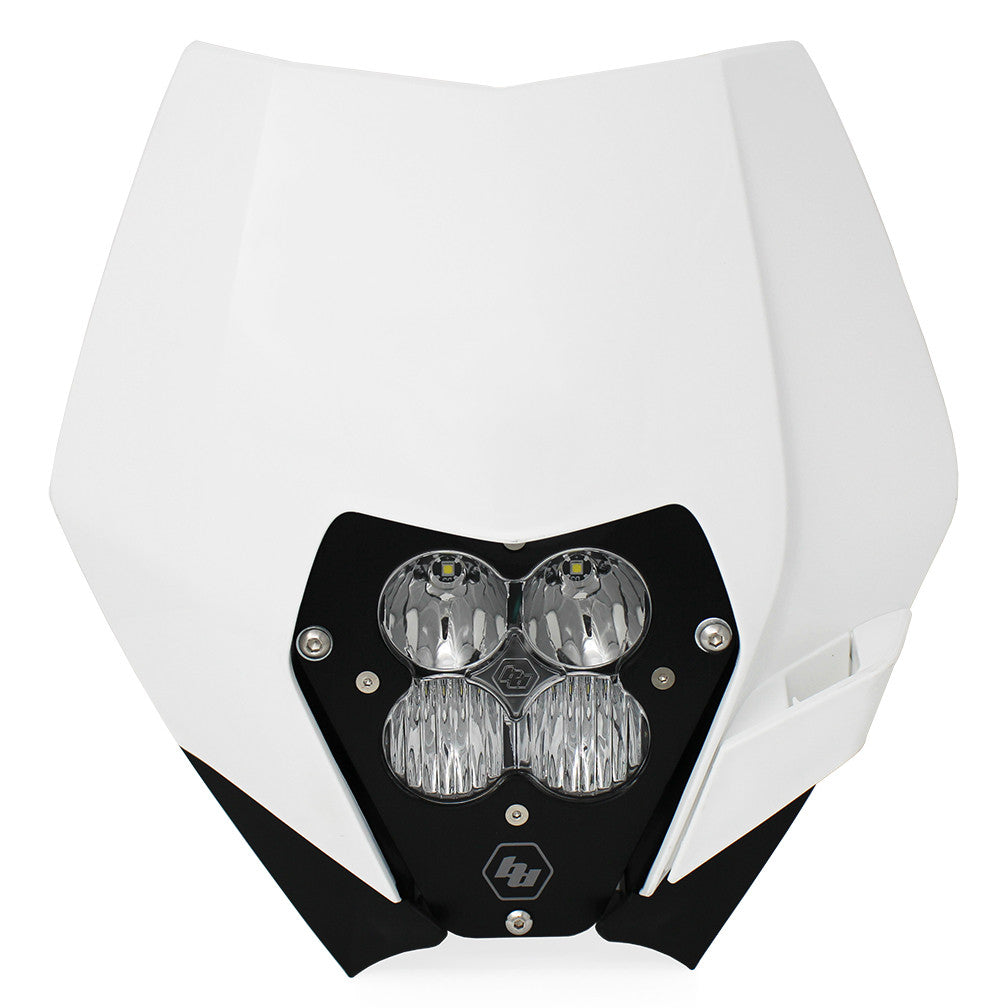 Baja Designs 08-13 KTM用ヘッドライトキット DC ホワイト XLプロシリーズ 製 ヘッドライトシェル付き