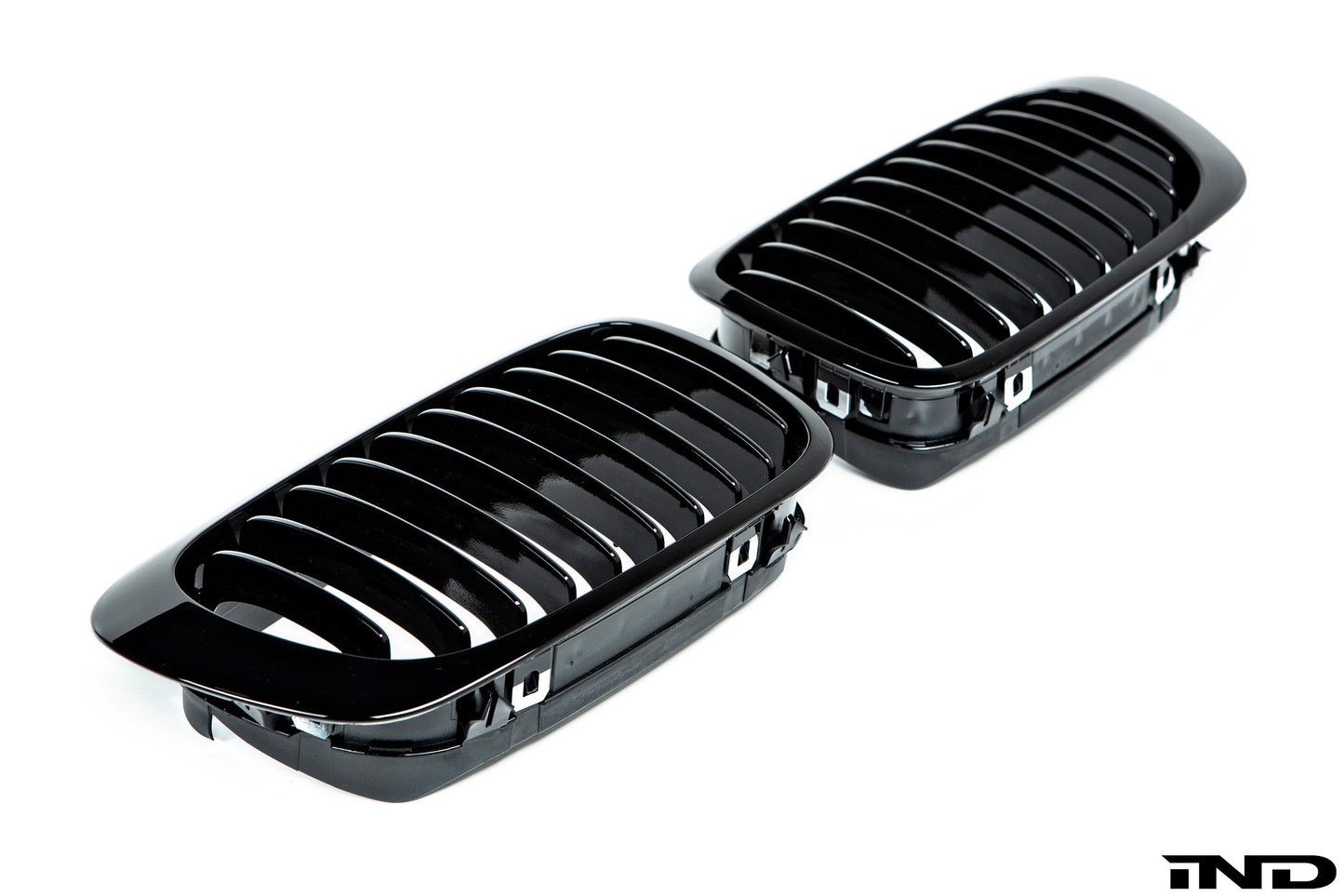 iND e46 m3 black chrome front grille set - iND Distribution