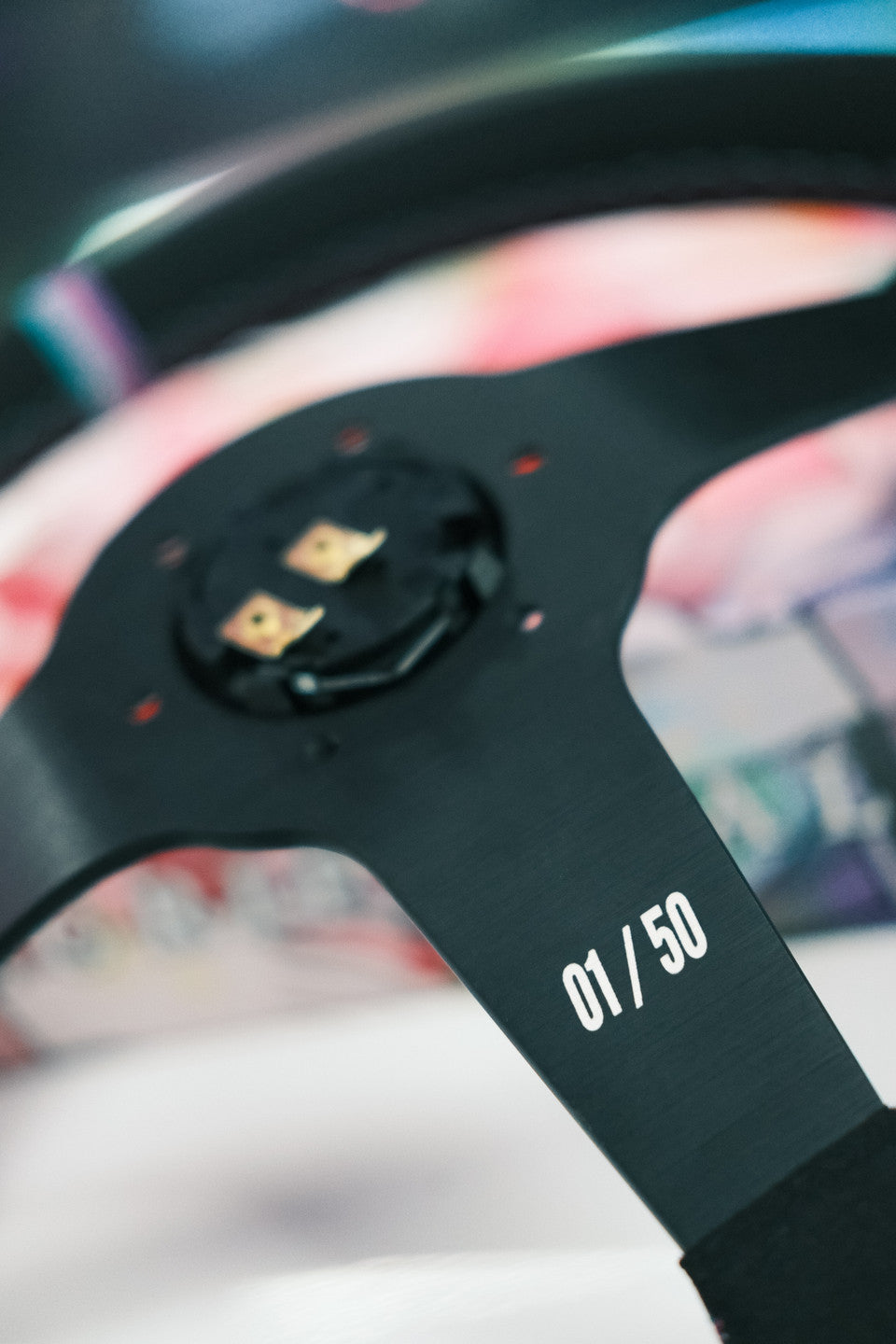 KoruWorks(コルワークス) x GripRoyal(グリップロイヤル) コラボ 350mm ピンストライプステアリングホイール