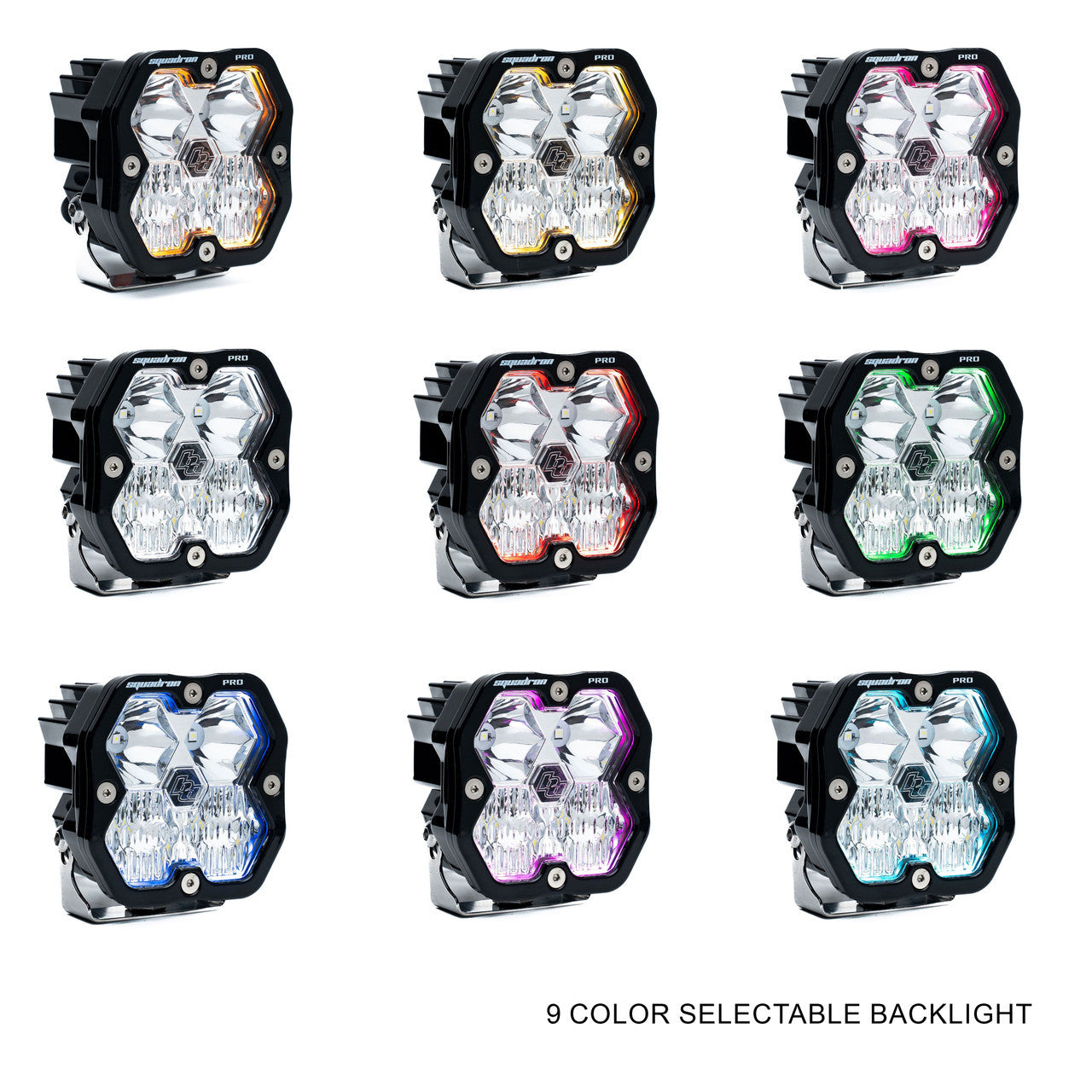 Baja Designs Squadron 2.0 Pro LEDポッド(単品販売)(RGBWバックライト付き)