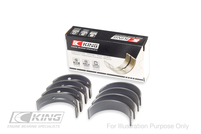 King Engine Bearings 0.75 メインベアリングセット | 1981 トヨタ コロナ、1981 ~ 1997 トヨタ ハイラックス、1981 ~ 1984 トヨタ セリカ (MB4554MC0.75)