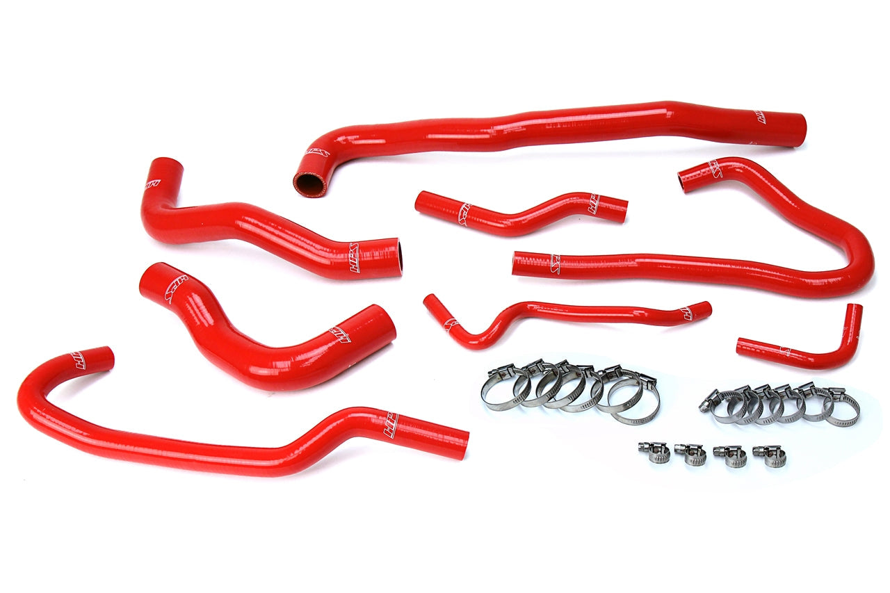 HPS シリコン ホース キット - ラジエーターおよびヒーター ホース 57-1546-RED