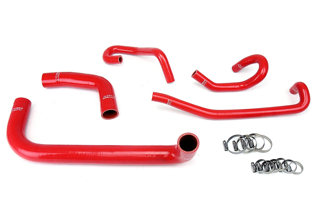 HPS シリコン ホース キット - ラジエーターおよびヒーター ホース 57-1424-RED