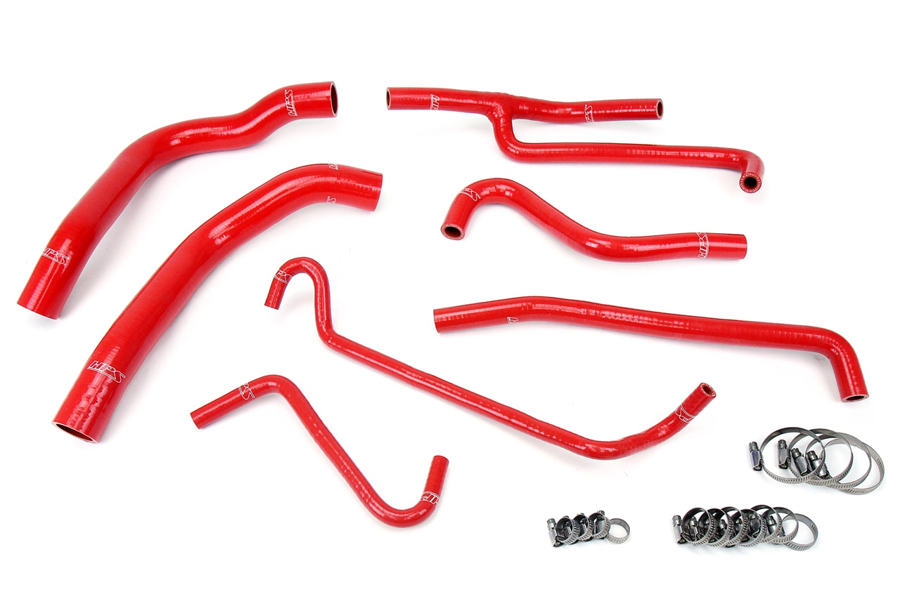 HPS シリコン ホース キット - ラジエーターおよびヒーター ホース 57-1330-RED