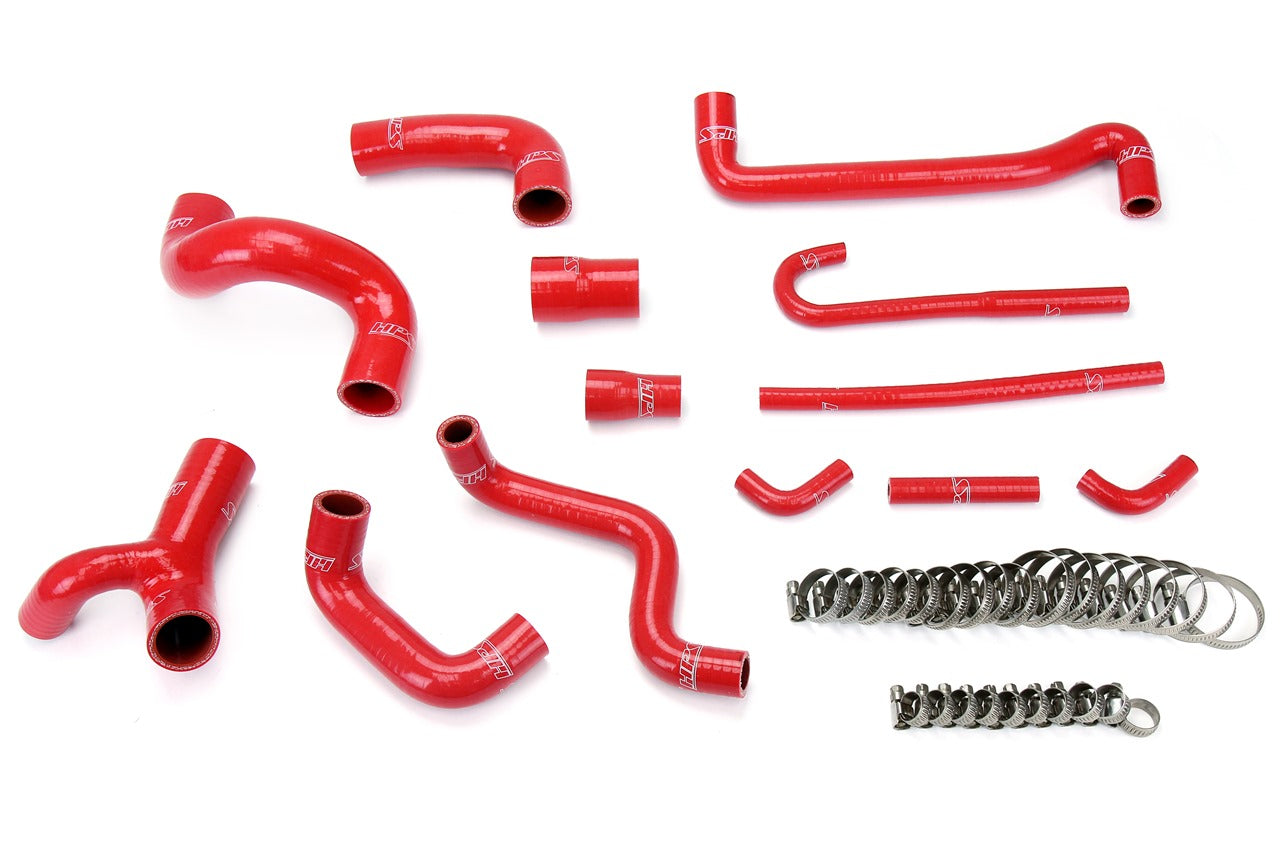 HPS シリコン ホース キット - ラジエーターおよびヒーター ホース 57-1209-RED