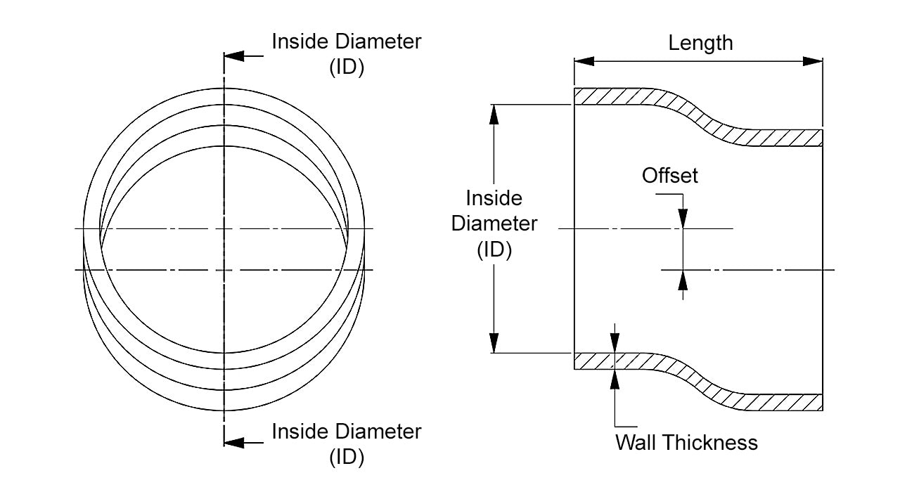 HPS 内径 3.5インチ(89mm)、長さ 6インチ(152mm)、 耐高温 4 層強化シリコン オフセット カプラー ホース ブラック (内径 89mm、長さ 152mm)