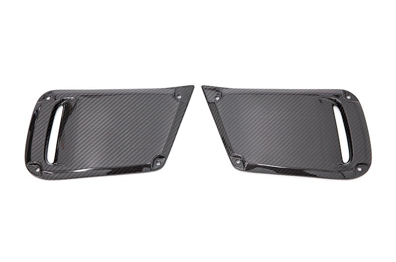 OLM LE ドライカーボンファイバー JDM DRL フェイスリフトベゼルカバー(フォグ穴なし)- 2018-2021 スバル WRX / STI用