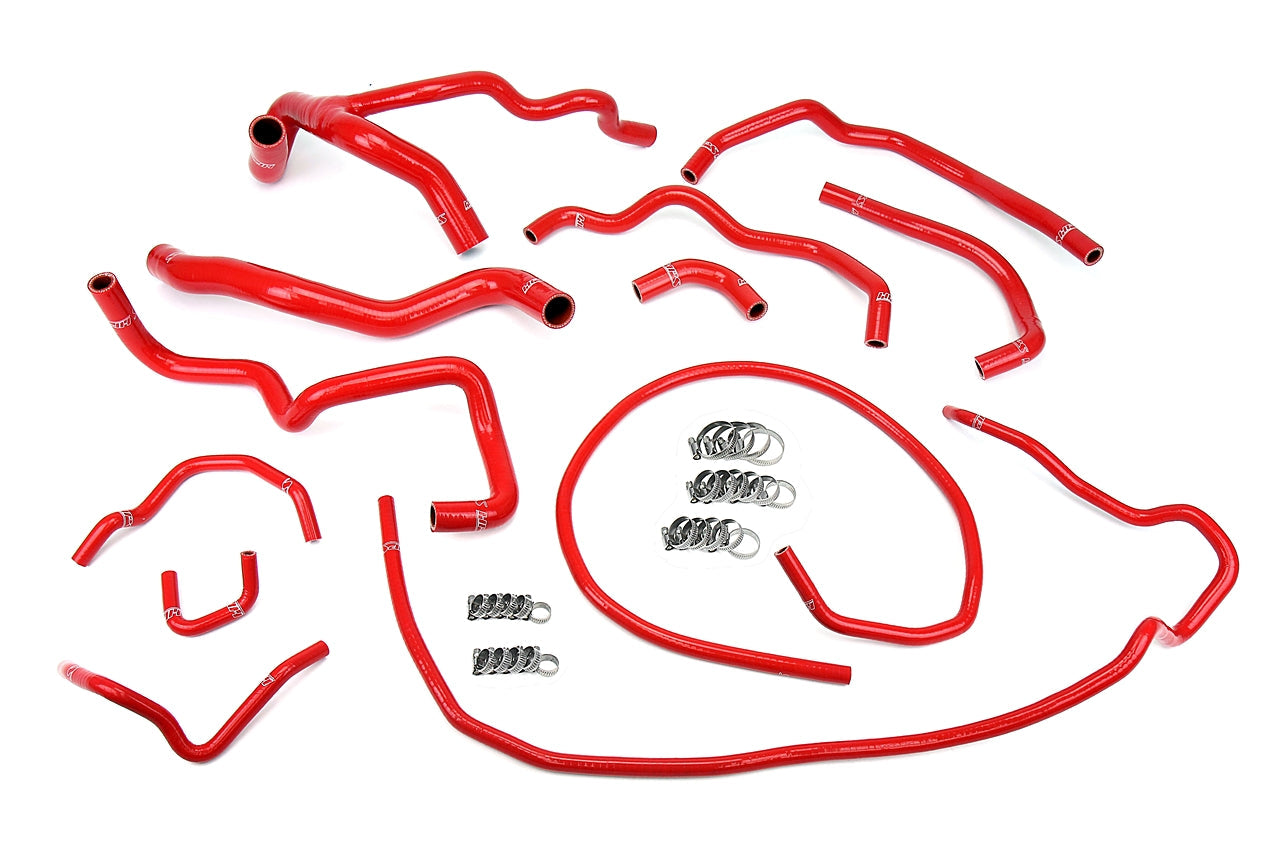 HPS シリコン ホース キット - ラジエーターおよびヒーター ホース 57-1512-RED