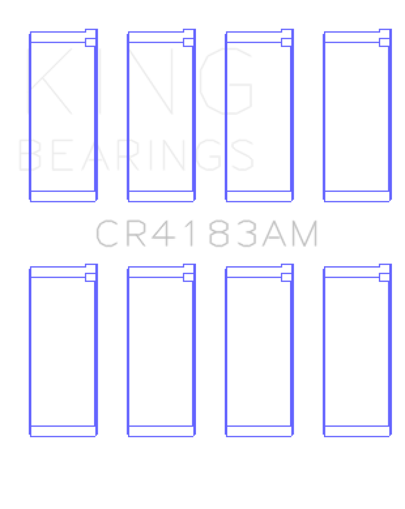 King Engine Bearings 0.75 ロッド ベアリング セット | 2000 クライスラー シーラス & 1996 - 1997 三菱エクリプス (CR4183AM0.75)
