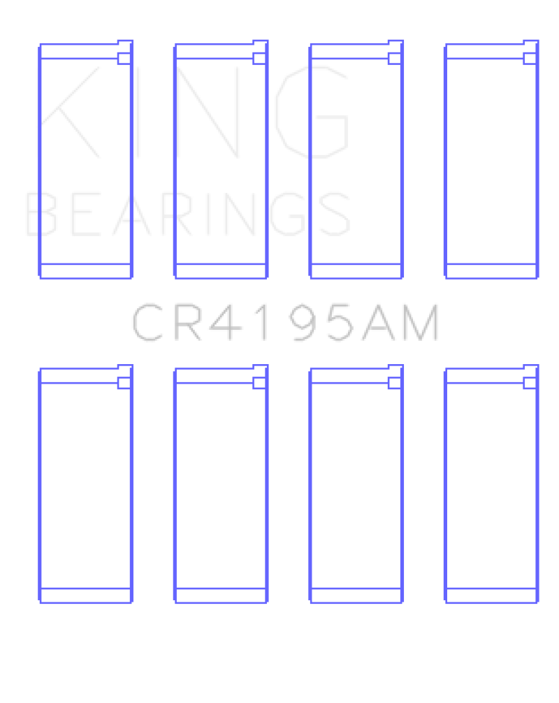 King Engine Bearings +0.5ロブベアリングセット | 1995 - 1999 クライスラー セブリング & 2000 クライスラー シーラス (CR4195AM0.5)