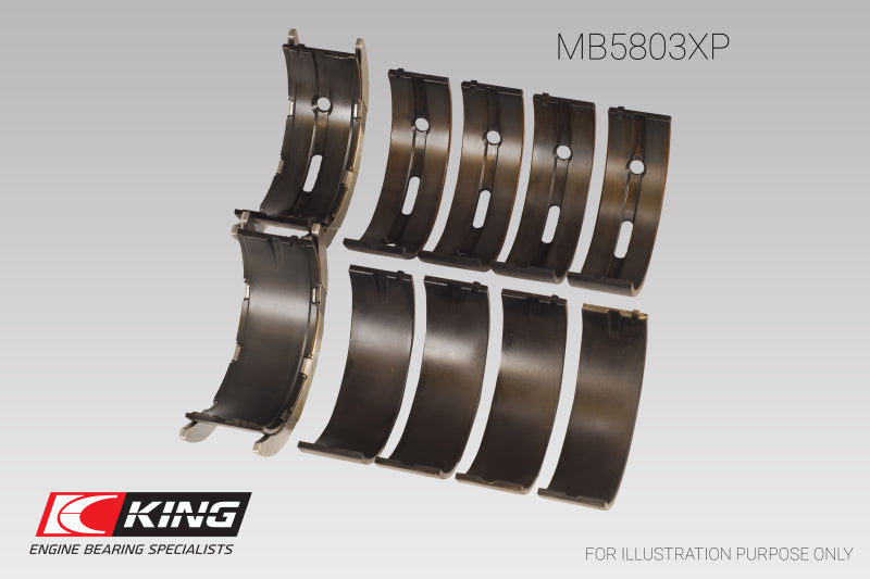 King Engine Bearings 0.05 メインベアリングセット | 2008 - 2013 BMW M3、2006 - 2010 BMW M5 & 2006 - 2010 BMW M6 (MB5803XP0.5)