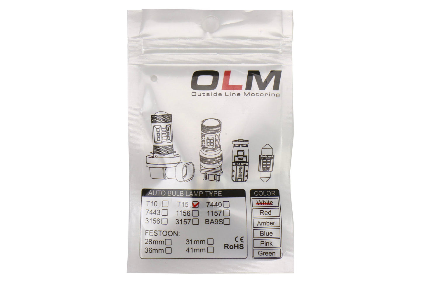OLM Vision サーキット T15 ホワイトバルブ