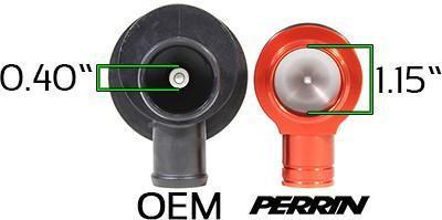 Perrin ブローオフバルブリターン | 2015-2019 スバル WRX (PSP-TAC-615RD)。