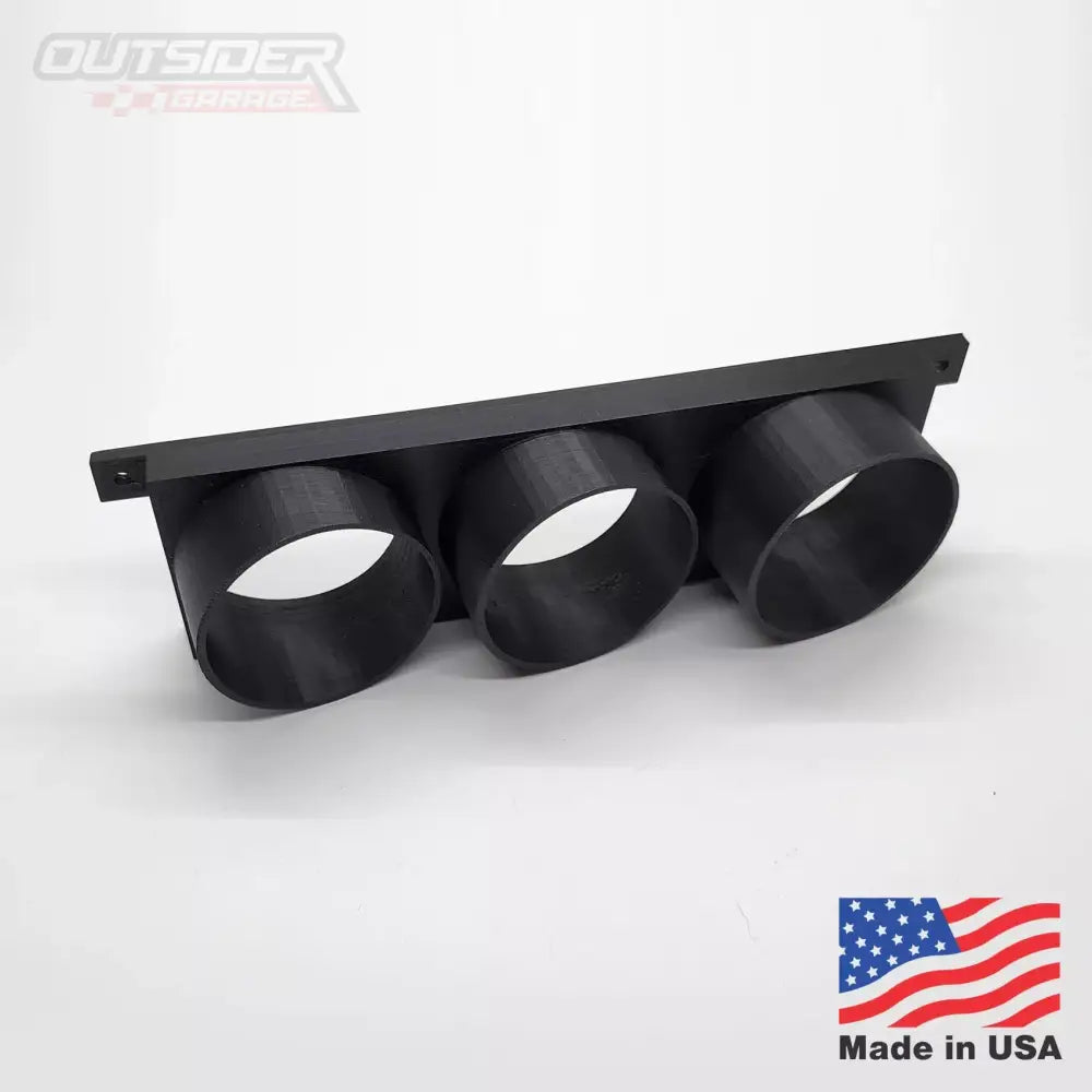 Single DIN Triple Gauge Pod (52mm) Interior Outsider Garage