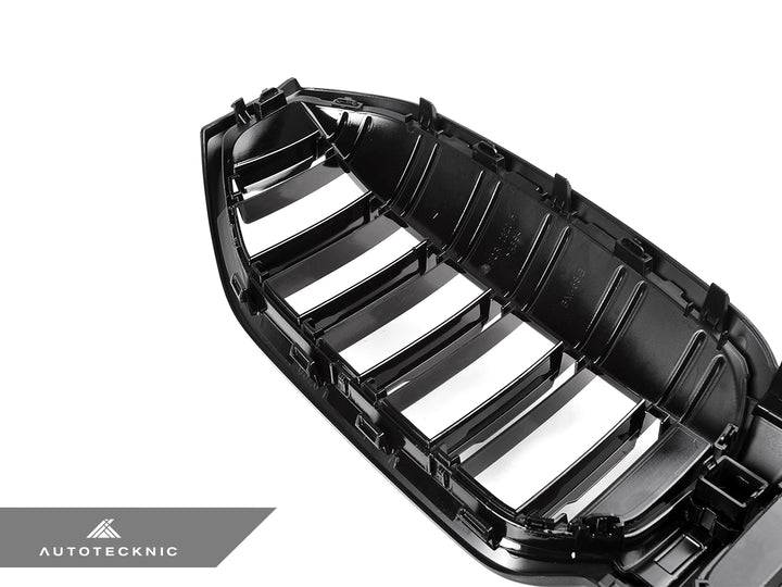 AutoTecknic G20 3シリーズ LCI デュアルスラットフロントグリル - グロスブラック