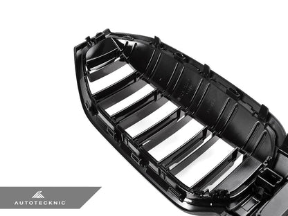 AutoTecknic G20 3シリーズ LCI デュアルスラットフロントグリル - グロスブラック