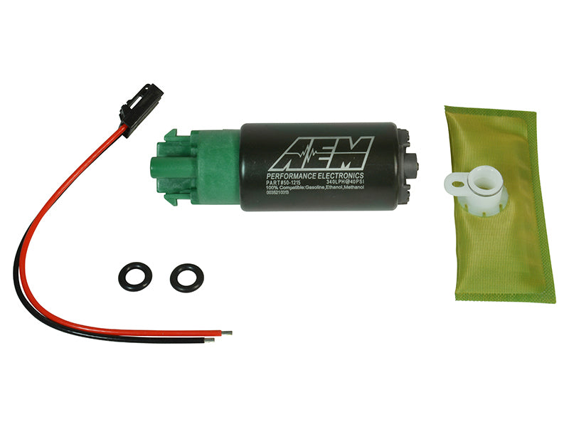 AEM 340LPH 65mm 燃料ポンプキット（マウンティングフック付）- エタノール対応