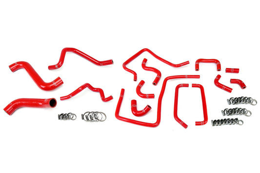 HPS シリコン ホース キット - ラジエーター、ヒーター、サポートホース 57-1814-RED