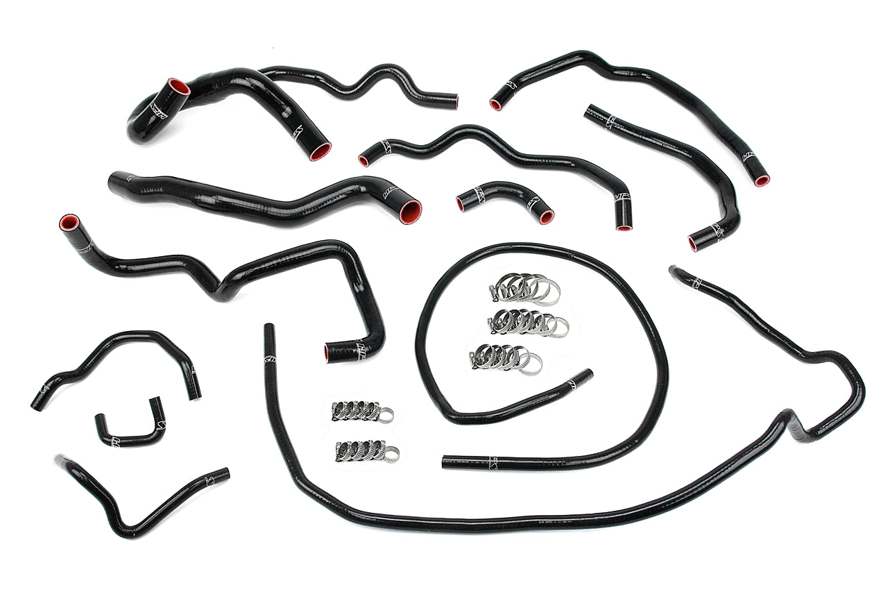 HPS シリコン ホース キット - ラジエーターおよびヒーター ホース 57-1512-BLK