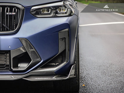 AutoTecknic F97 X3M / F98 X4M LCI カーボンフロントバンパーエアベントセット