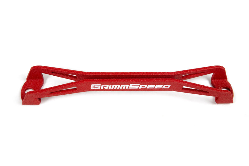 GrimmSpeed 軽量バッテリーステー レッド | スバル 2008-2018年 WRX / STI