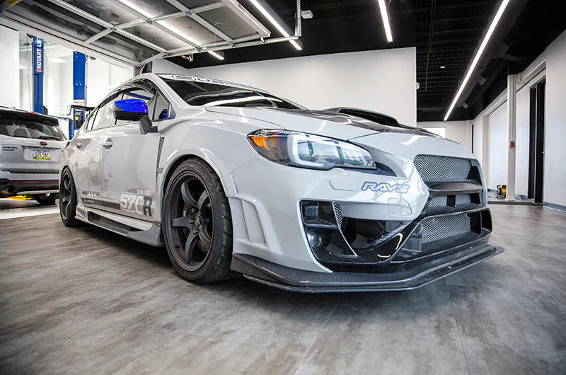 OLM OEスタイル ミラーカバー（ウィンカー穴付き）- ライトニングレッド - 2015-2021 スバル WRX / STI / 2015-2017 クロストレック用