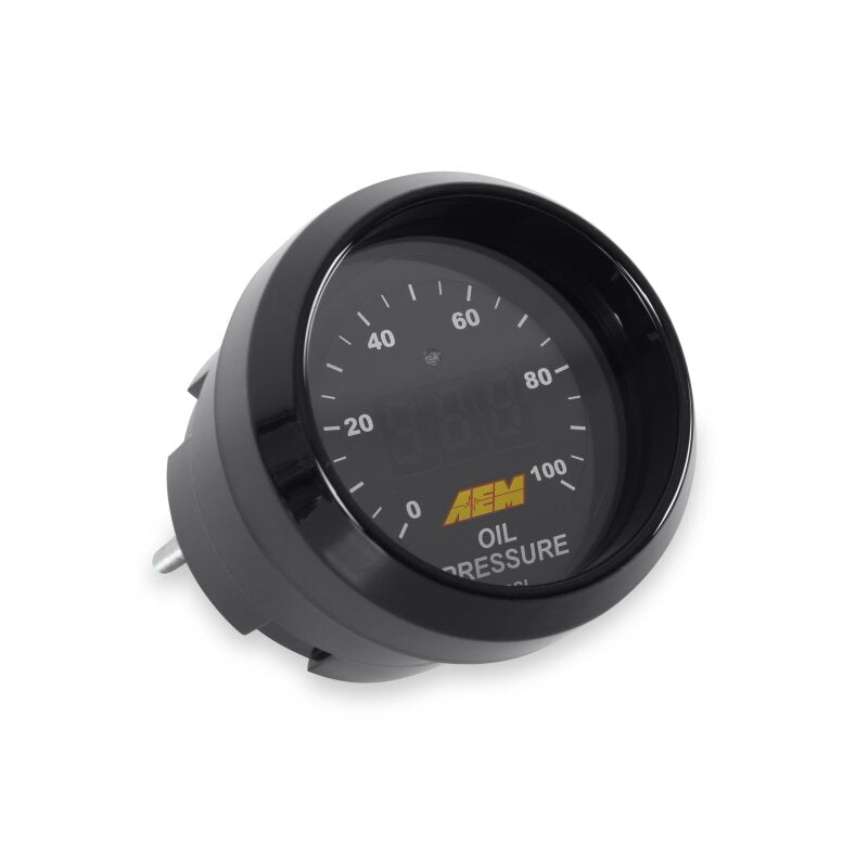 AEM 52mm プレッシャー（オイルまたは燃料）デジタルゲージ