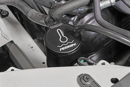 Perrin 02-26年式 Subaru WRX / 04-21年式 STI / 13-26年式 BRZ/GR86/FRS/86 クーラントオーバーフロータンク - ブラック