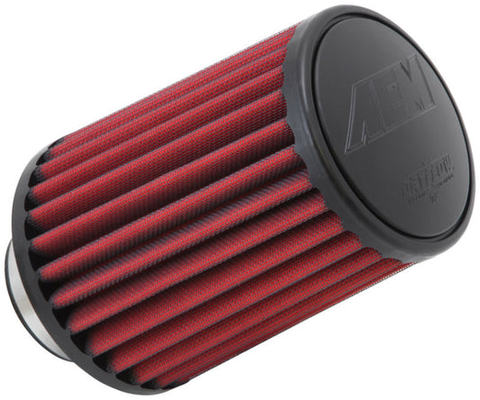 AEM Dryflowエアフィルター - ラウンドテーパード - フランジ内径2.75インチ（約69.9mm）× ベース外径5.5インチ（約139.7mm）× トップ外径4.75インチ（約120.7mm）× 高さ7.5インチ（約190.5mm）
