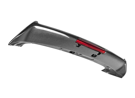 Seibon 2008-2011 スバル WRX/STI ハッチバック STIスタイル カーボンファイバー リアスポイラー（LEDライト付き）